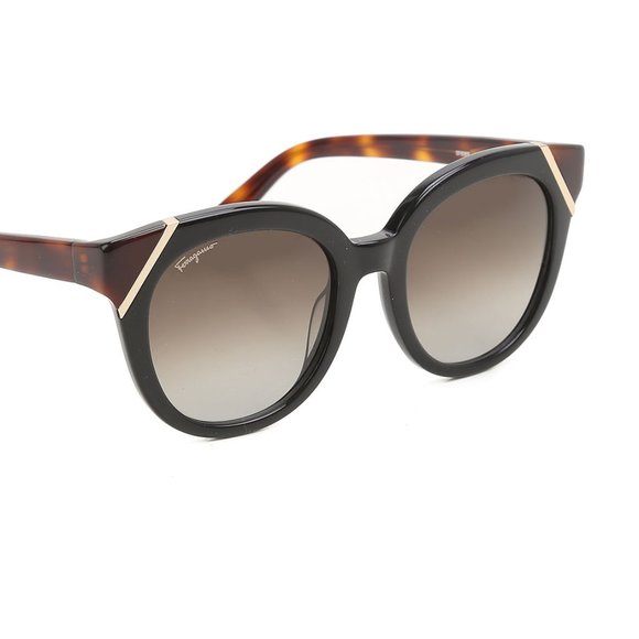 Salvatore Ferragamo Accessories - Salvatore Ferragamo Plum/ Tortoise Cateye Sunglass